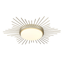 Golden Canada 9126-FM18 WG-OP - Wry Lighting Kieran Integrated LED 18in Flush Mount in White Gold